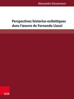cover image of Perspectives historico-esthétiques dans l'œuvre de Fernando Liuzzi
